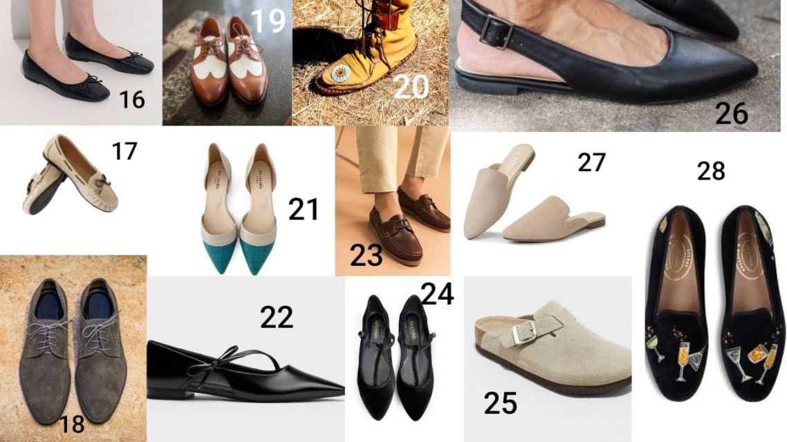 flat and casual shoes