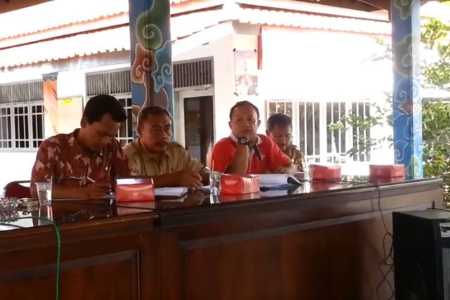 sambutan kepala desa acara gotong royong