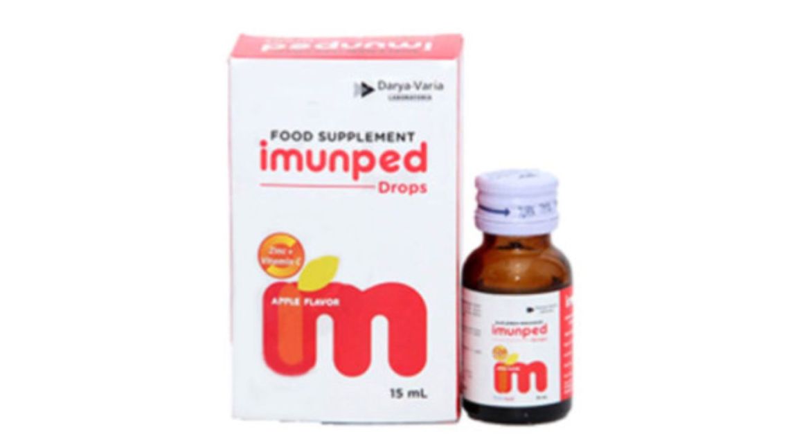 Imunped Drop (Vitamin C + Zinc, bentuk tetes)