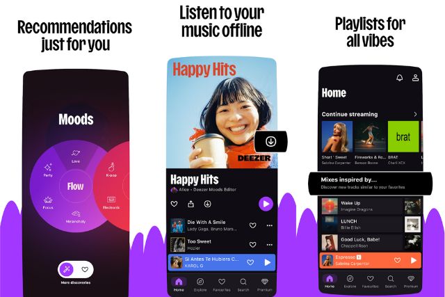 7 Aplikasi Musik Gratis Terbaik Untuk Streaming Lagu! 13 deezer music
