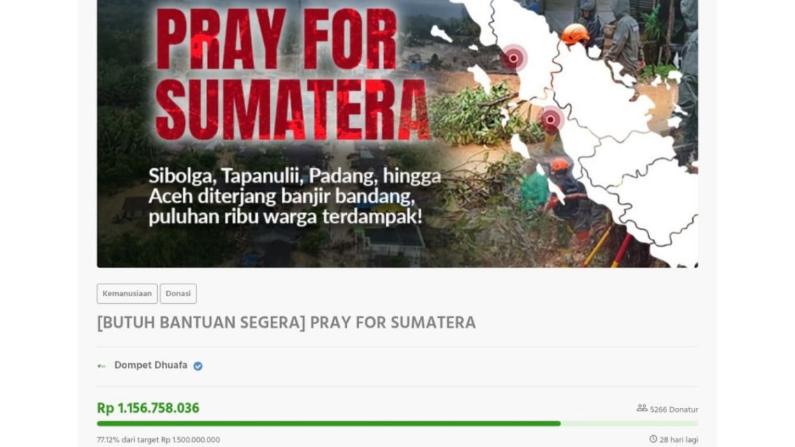Lembaga Terpercaya Donasi Sumatra Darurat Bencana: 13 Rekomendasi Paling Kredibel untuk Berdonasi dan Terbukti Menyalurkan Bantuan 15 dompet dhuafa