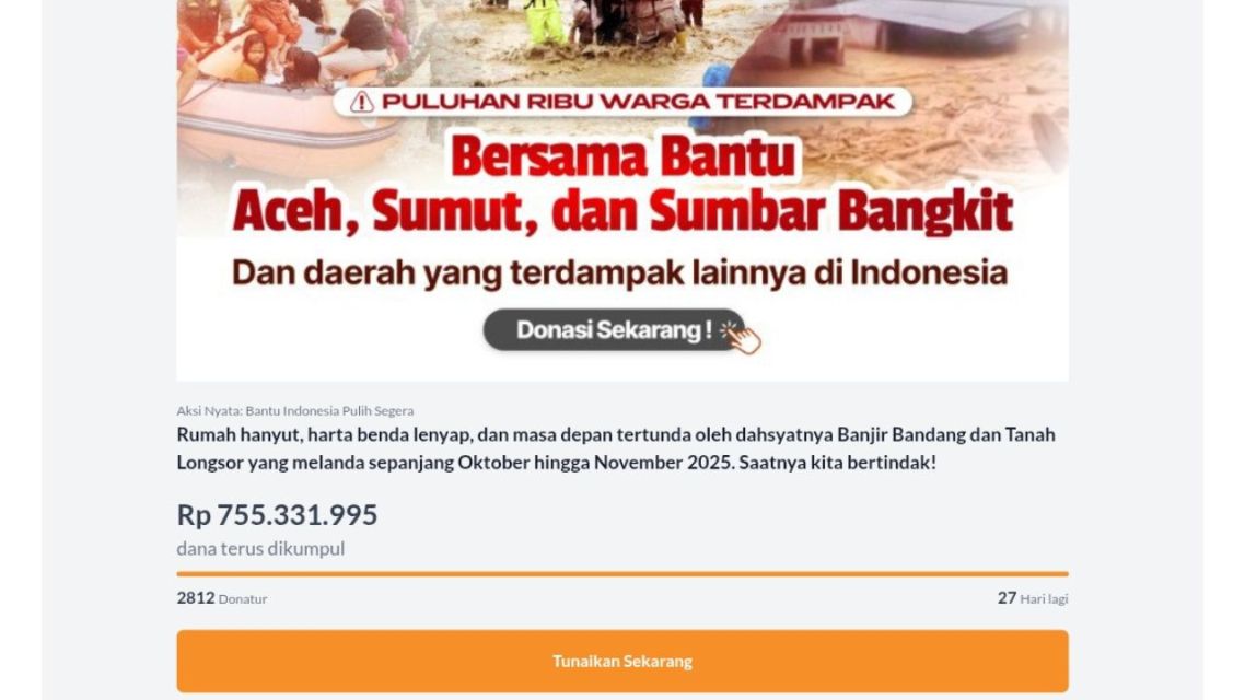Lembaga Terpercaya Donasi Sumatra Darurat Bencana: 13 Rekomendasi Paling Kredibel untuk Berdonasi dan Terbukti Menyalurkan Bantuan 17 lazismu
