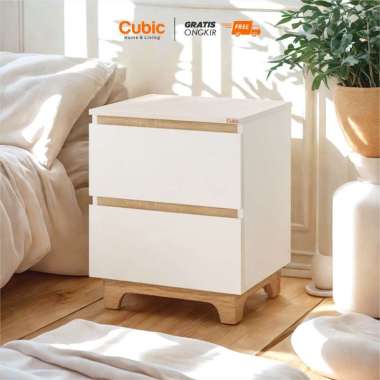 Nakas meja putih minimalis modern