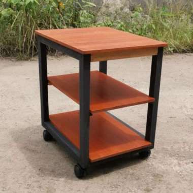 Nakas meja kayu solid minimalis untuk kamar tidur