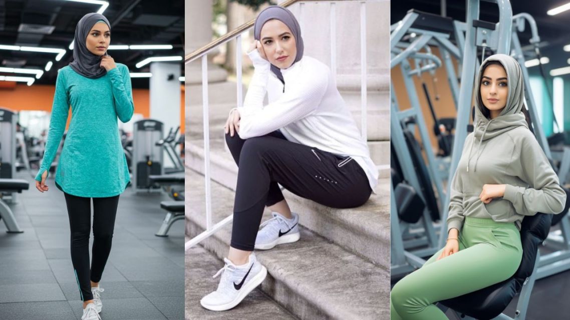 Outfit Gym Wanita Modest dan Tertutup