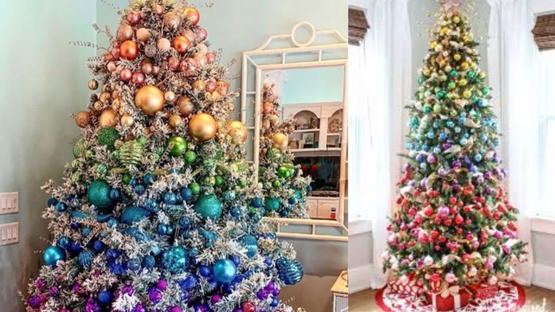 Hiasan Pohon Natal Gradasi Warna (Color Gradient Tree)