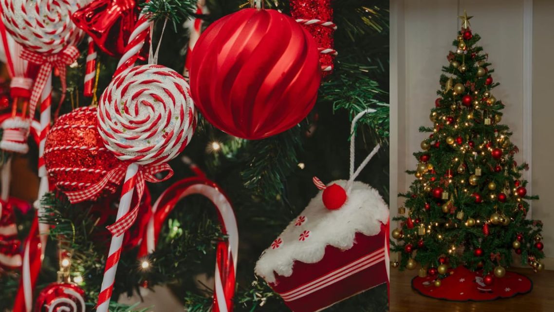 Hiasan Pohon Natal Tema “Candy Christmas”