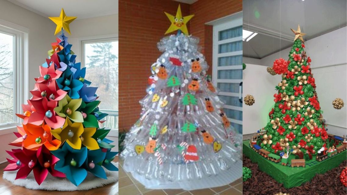 9 Ide Hiasan Pohon Natal Kreatif untuk Natalmu Lebih Berwarna 24 Hiasan Pohon Natal dari Barang Bekas Bertema Warna