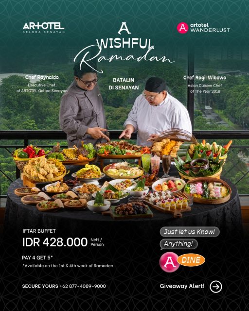 7 Paket Bukber Hotel di Jakarta 2026 untuk Iftar Bareng Keluarga dan Kantor 9 artotel gelora senayan iftar