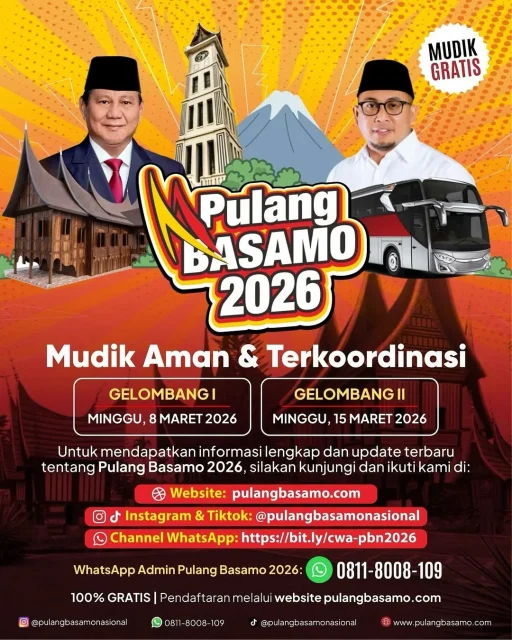 5 Program Mudik Gratis Lebaran 2026 Terbaru, Jadwal & Registrasinya 9 pulang basamo 2026