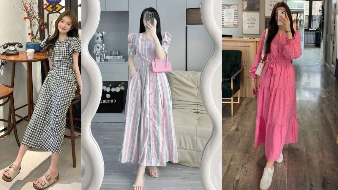 12 Ide Outfit Bukber Non Hijab yang Sopan & Tetap Stylish, Cocok buat Gen Z sampai Milenial 23 Dress Bermotif Minimalis