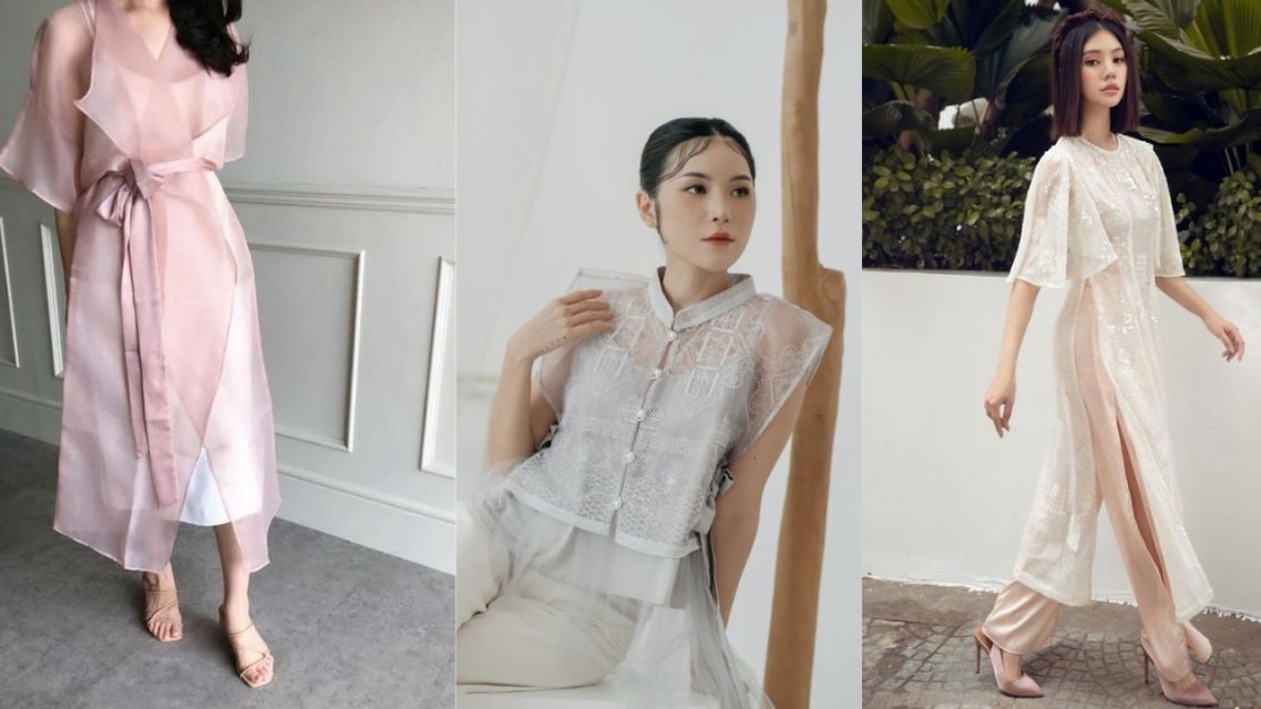 16 Inspirasi Outfit Imlek yang Modern & Elegan, Bikin Penampilan Makin Stand Out! 20 Outer Organza Transparan + Inner Dress Polos