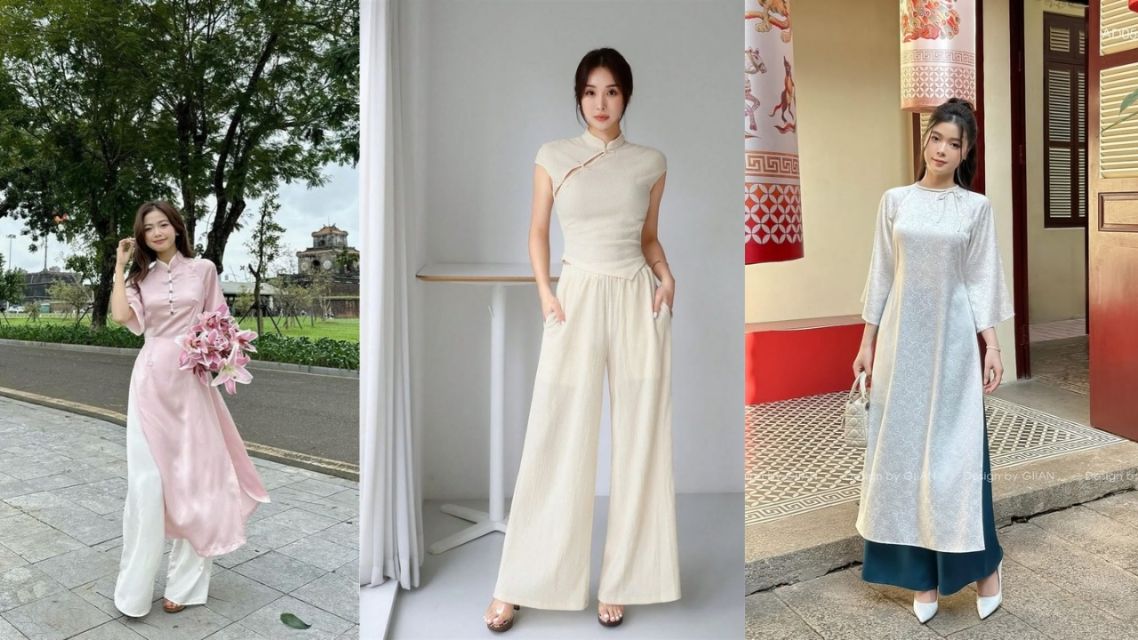 16 Inspirasi Outfit Imlek yang Modern & Elegan, Bikin Penampilan Makin Stand Out! 21 Atasan Detail Oriental + Wide Leg Pants