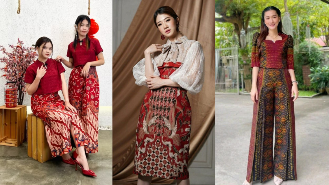 16 Inspirasi Outfit Imlek yang Modern & Elegan, Bikin Penampilan Makin Stand Out! 25 Batik Kontemporer Nuansa Merah Emas