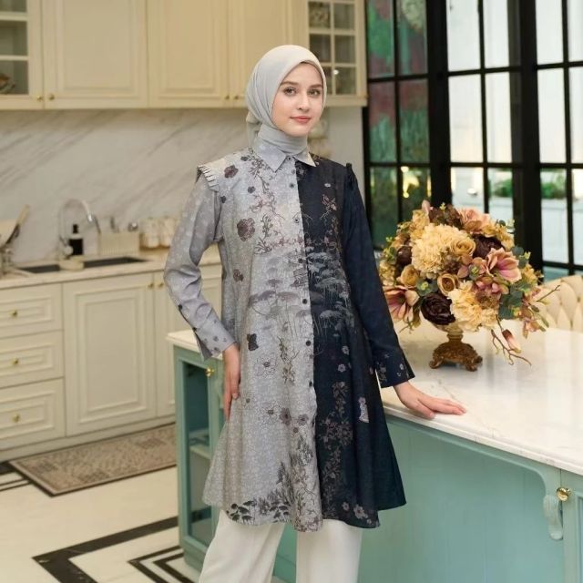 9 Tunik Lebaran yang Desain dan Bahannya Bagus Banget! 11