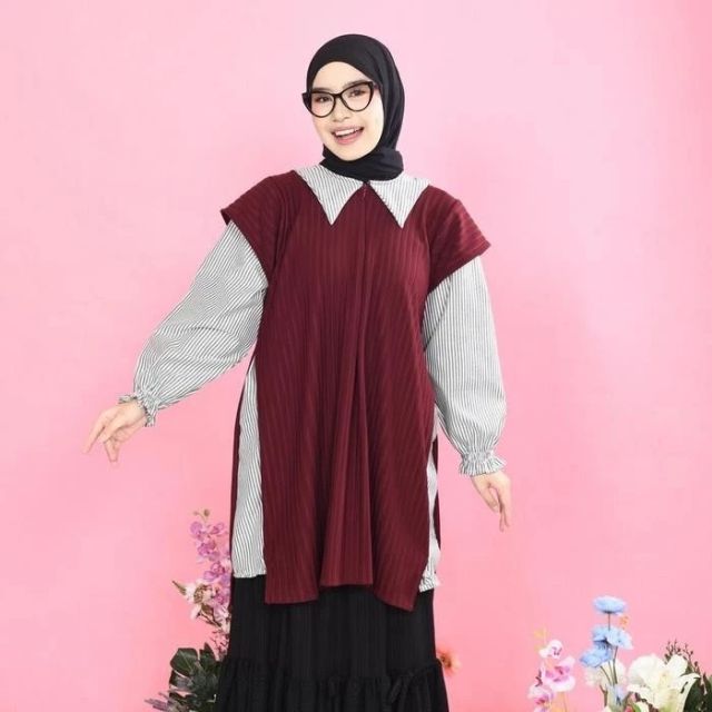 9 Tunik Lebaran yang Desain dan Bahannya Bagus Banget! 17