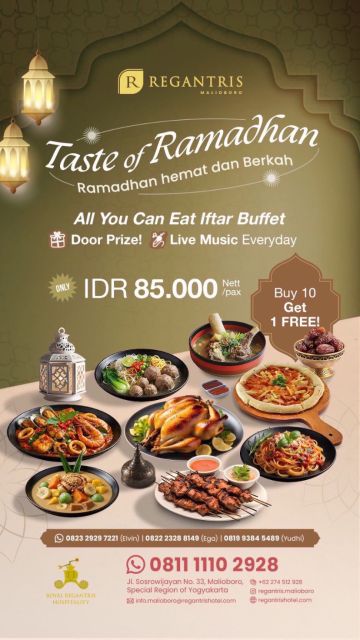 5 Paket Bukber Hotel Jogja All You Can Eat Murah 10 paket iftar regantris jogja
