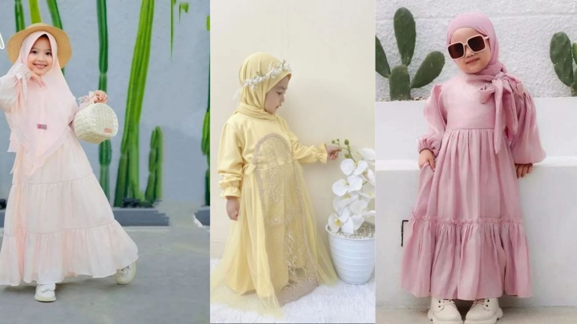 10 Baju Lebaran Anak Perempuan yang Cantik dan Stylish, Auto Si Kecil Jadi Pusat Perhatian 12 baju lebaran anak perempuan gamis pastel lucu