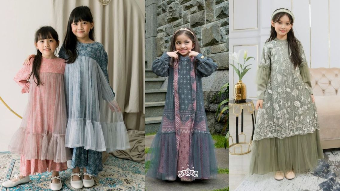 10 Baju Lebaran Anak Perempuan yang Cantik dan Stylish, Auto Si Kecil Jadi Pusat Perhatian 13 baju lebaran anak perempuan dress tulle cantik