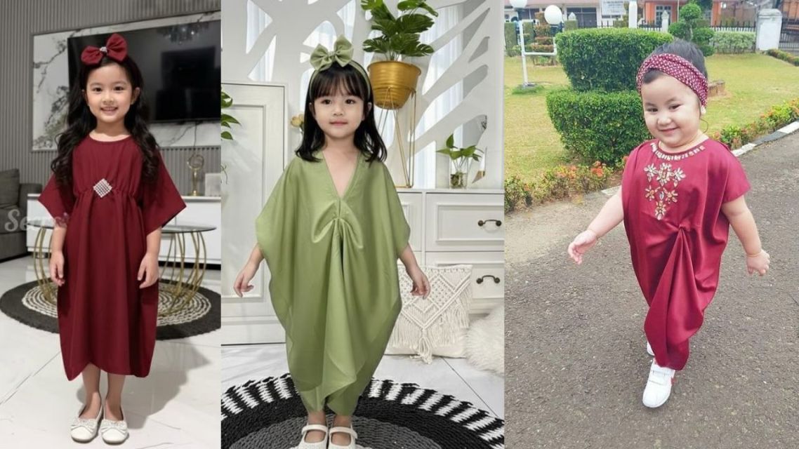 10 Baju Lebaran Anak Perempuan yang Cantik dan Stylish, Auto Si Kecil Jadi Pusat Perhatian 15 baju lebaran anak perempuan kaftan anak lucu