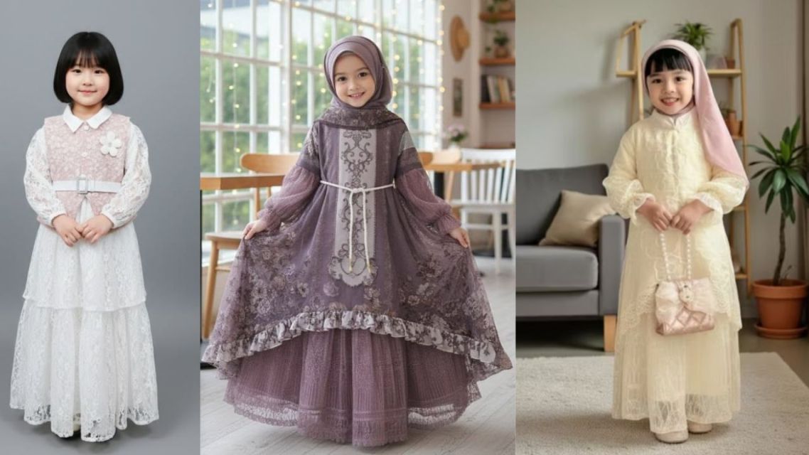 10 Baju Lebaran Anak Perempuan yang Cantik dan Stylish, Auto Si Kecil Jadi Pusat Perhatian 19 Gamis Layer yang Terlihat Mewah