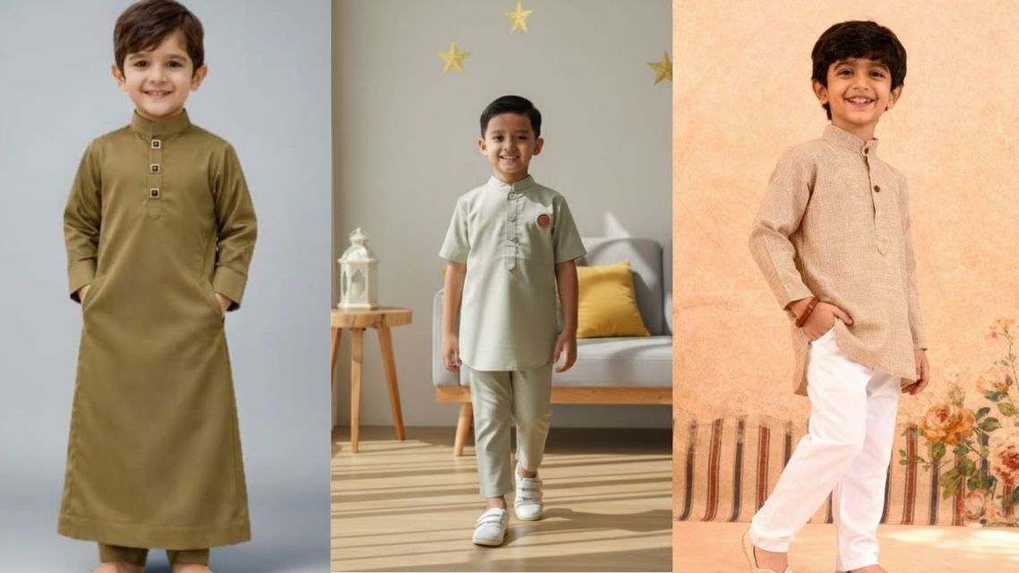 10 Baju Lebaran Anak Laki-Laki Stylish, Bikin Si Kecil Ganteng Maksimal 17 Baju Lebaran Anak Laki-Laki Warna Earth Tone
