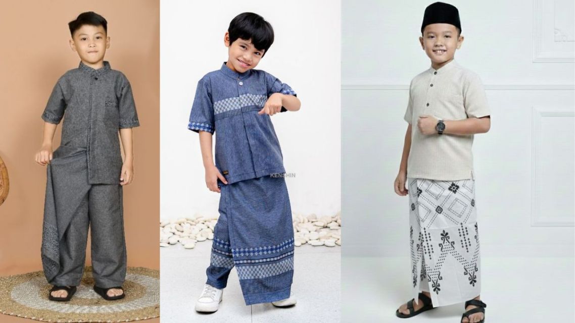 10 Baju Lebaran Anak Laki-Laki Stylish, Bikin Si Kecil Ganteng Maksimal 20 Baju Lebaran Anak Laki-Laki dengan Sarung Celana