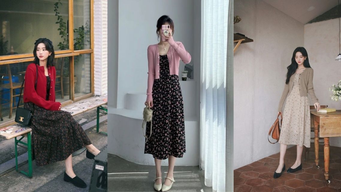 12 Inspirasi Outfit Jumat Agung Wanita yang Sopan dan Elegan Anti Saltum untuk Ibadah 19 Layering Rapi – Cardigan dan Inner Dress