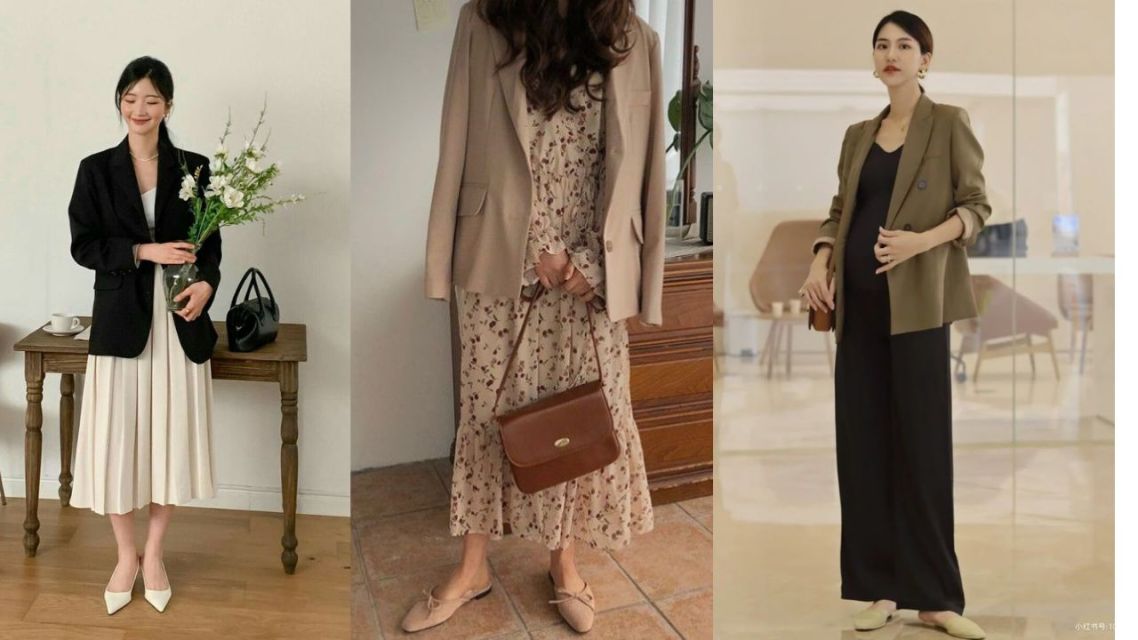 12 Inspirasi Outfit Jumat Agung Wanita yang Sopan dan Elegan Anti Saltum untuk Ibadah 23 Semi Formal – Blazer dan Dress
