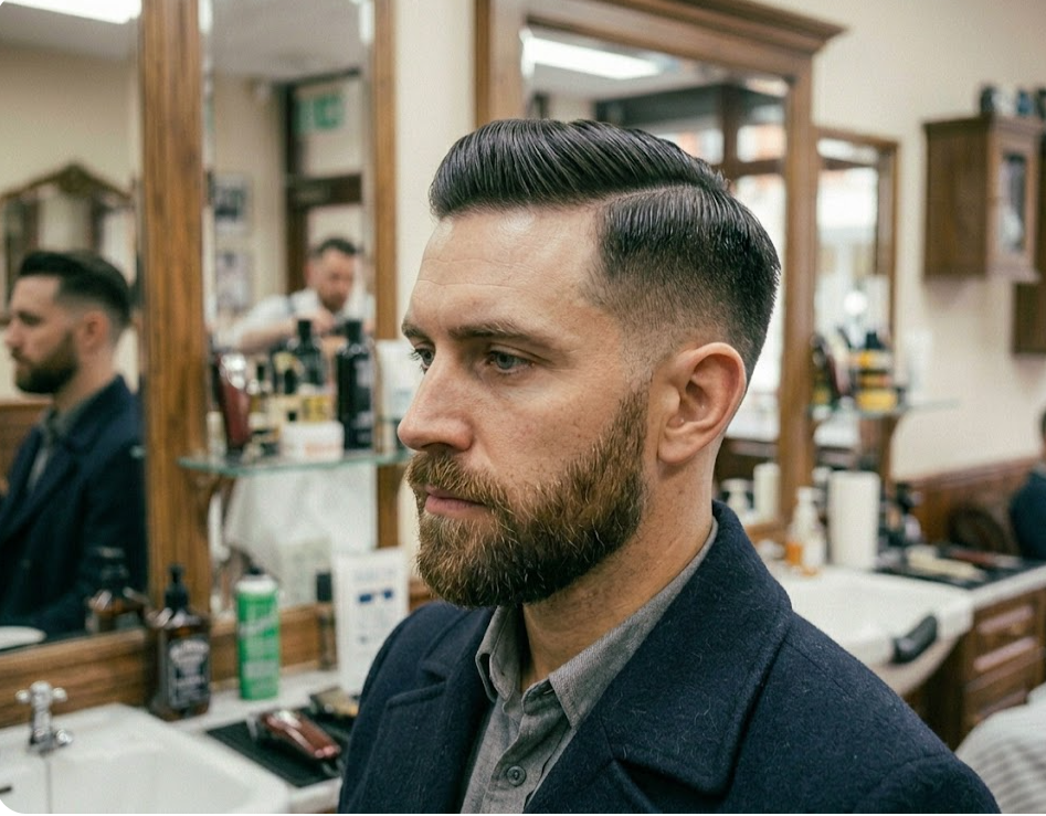 Rekomendasi Potongan Rambut Pria Low Fade, Gaya Simpel yang Bikin Muka Makin Fresh 13 hipwee-Low fade side part