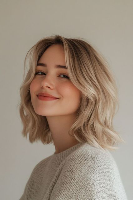 7 Model Rambut Sebahu Kekinian untuk Tampil Lebih Fresh 9 long bob natural wave