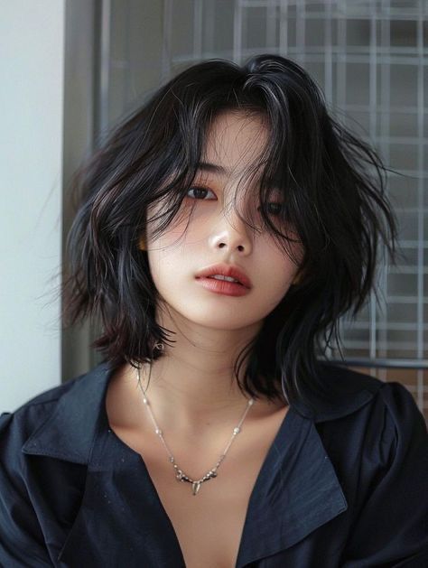 7 Model Rambut Sebahu Kekinian untuk Tampil Lebih Fresh 10 shaggy textured bob