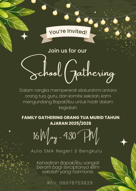 5 Contoh Undangan Family Gathering untuk Berbagai Acara 9 undangan family gathering sekolah