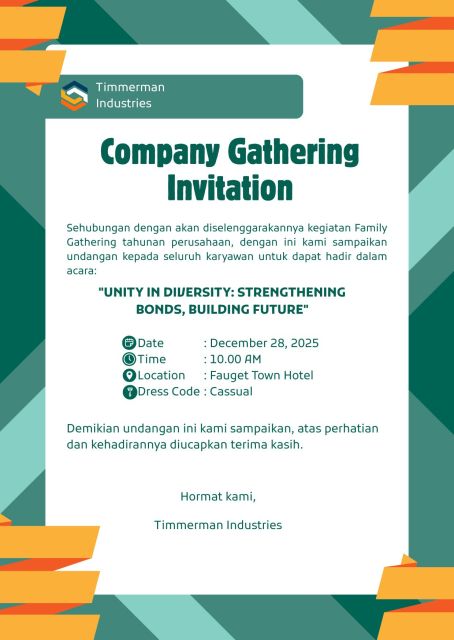 5 Contoh Undangan Family Gathering untuk Berbagai Acara 8 undangan gathering perusahaan