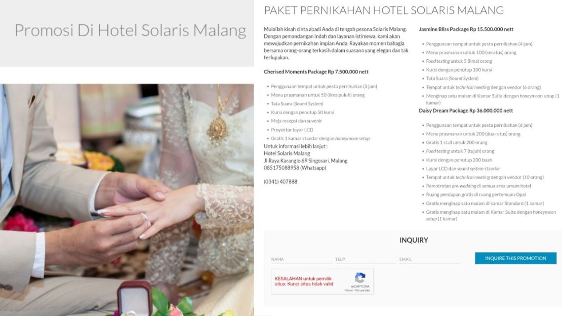 12 Paket Wedding Malang Terpercaya & Lengkap. Bikin Pernikahan Impian Jadi Nyata 17 Paket wedding Malang (4)
