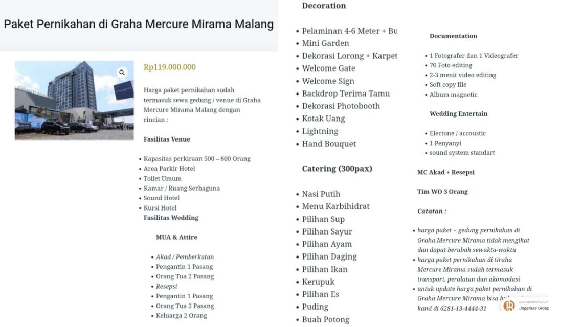 12 Paket Wedding Malang Terpercaya & Lengkap. Bikin Pernikahan Impian Jadi Nyata 22 Paket Wedding Malang (9)