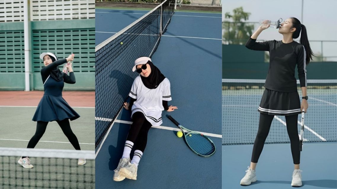 10 Outfit Padel Stylish & Nyaman yang Bikin Penampilan Makin Percaya Diri di Lapangan 19 Outfit padel (8)