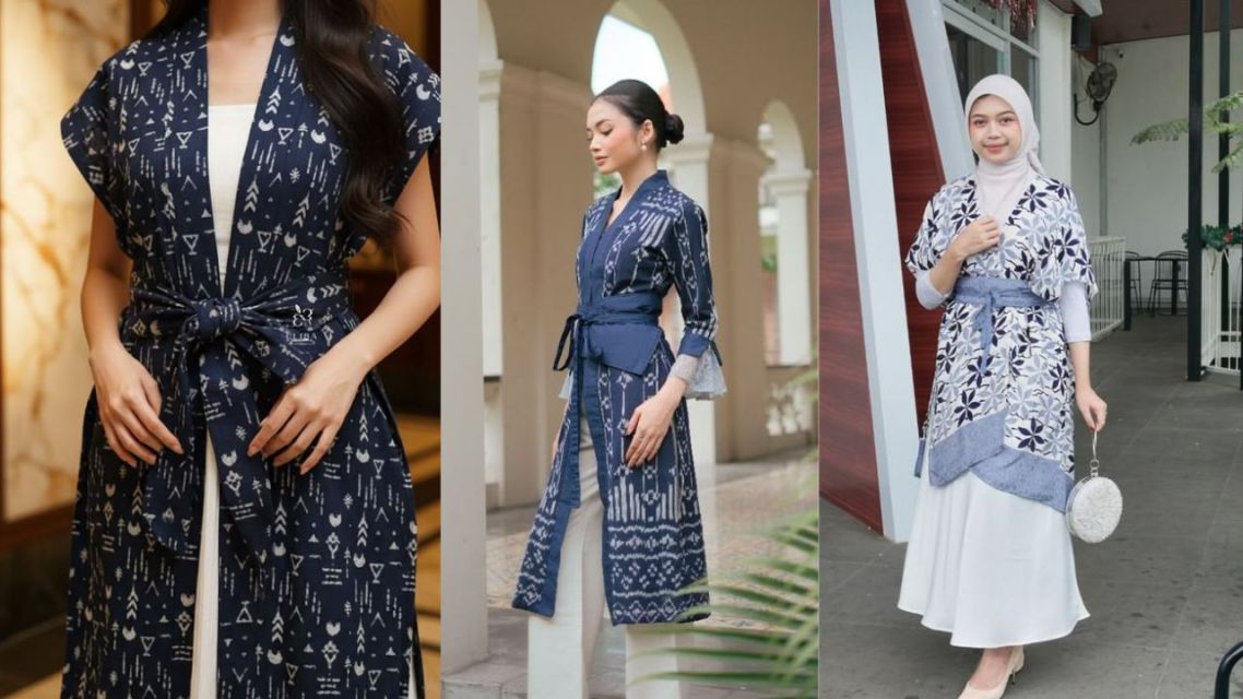 10 Model Outer Batik Kekinian yang Stylish dan Mudah di Mix & Match 17 Model outer batik (6)