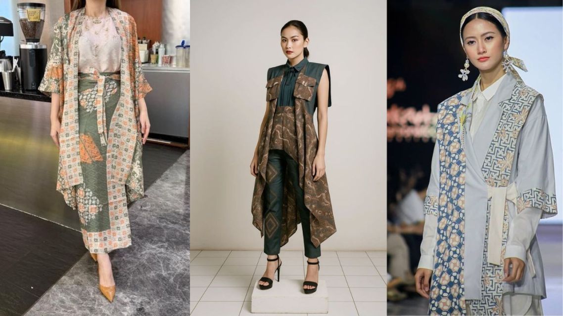 10 Model Outer Batik Kekinian yang Stylish dan Mudah di Mix & Match 20 Model outer batik kekinian (9)