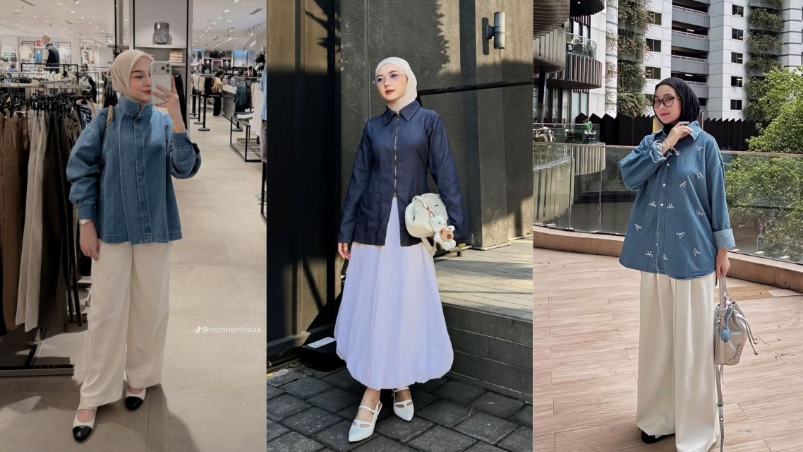 15 Outfit Kantor Wanita Hijab yang Elegan, Modern, dan Bikin Penampilan Makin Profesional 29 Outfit hijab wanita kantor(13)