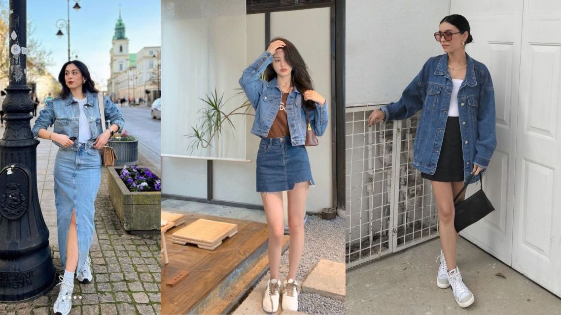 12 Inspirasi OOTD Rok Jeans yang Stylish dan Kekinian untuk Semua Bentuk Tubuh 18 Ootd rok jeans (6)