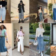 12 Inspirasi OOTD Rok Jeans yang Stylish dan Kekinian untuk Semua Bentuk Tubuh