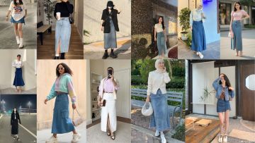 12 Inspirasi OOTD Rok Jeans yang Stylish dan Kekinian untuk Semua Bentuk Tubuh