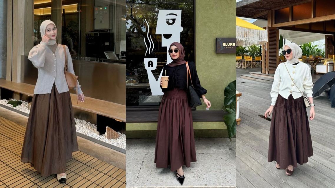 15 Outfit Kantor Wanita Hijab yang Elegan, Modern, dan Bikin Penampilan Makin Profesional 23 Outfit kantor wanita hijab (7)