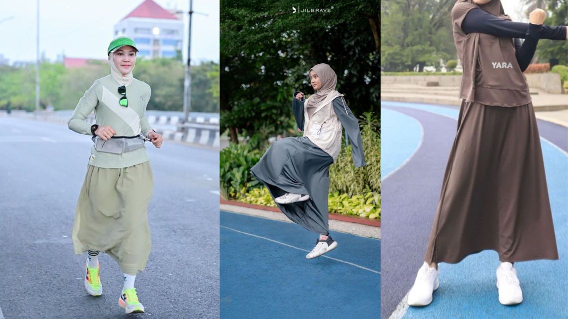 11 Outfit Jalan Sehat Hijab yang Nyaman, Stylish, dan Cocok untuk Aktivitas Outdoor 18 Outfit jalan sehat hijab (7)