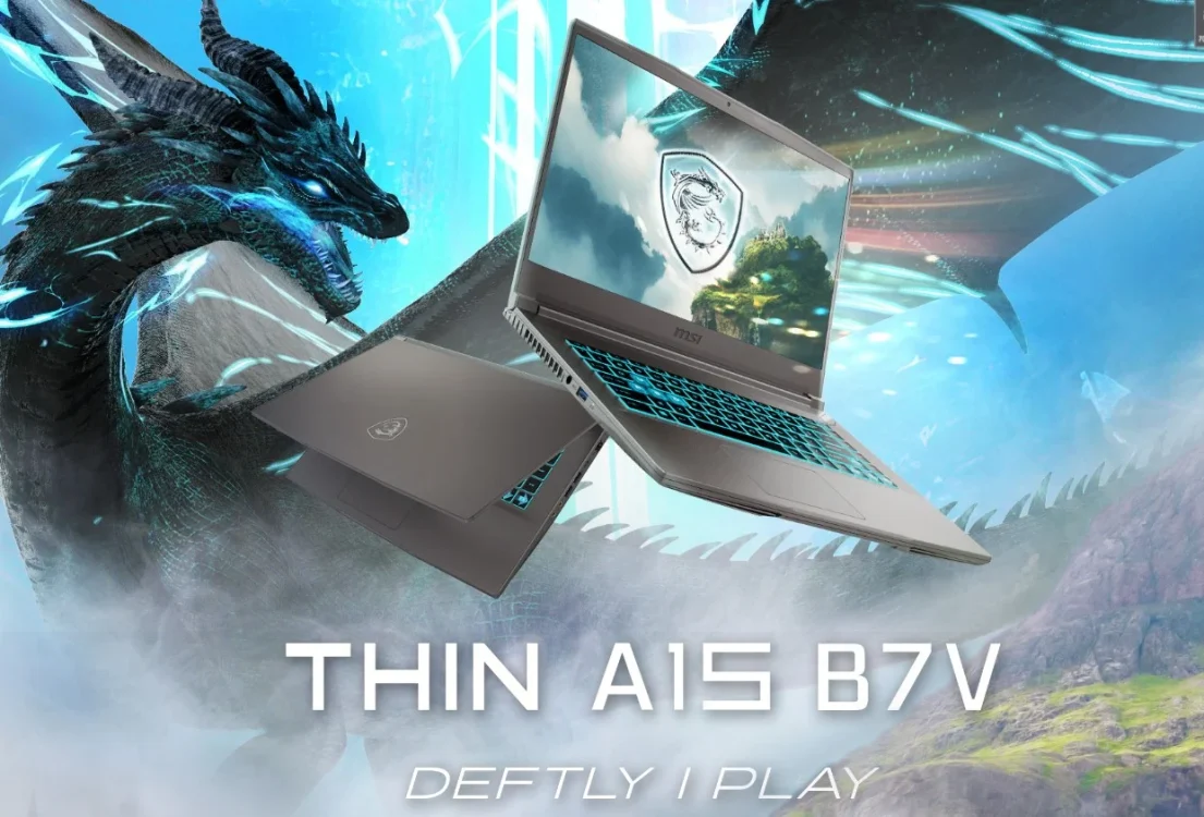 hipwee-Laptop Gaming Ryzen dengan GeForce RTX 4050 Termurah, MSI Thin A15