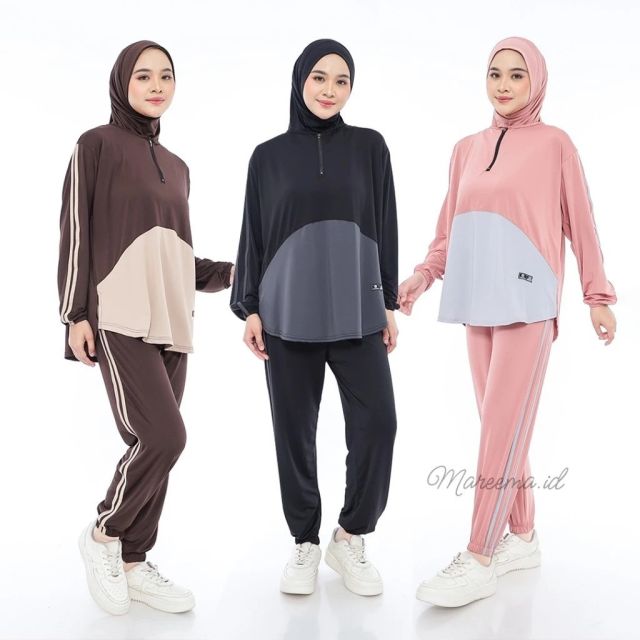 7 Outfit Senam Hijab yang Nyaman, Adem, dan Nggak Terlalu Ngepress di Badan! 10
