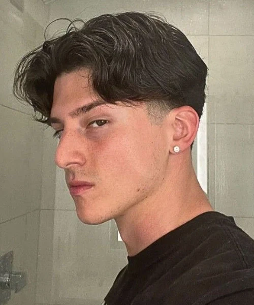 hipwee-low-taper-middle-part-hairstyle-men credit photo via forteseriesdotcom