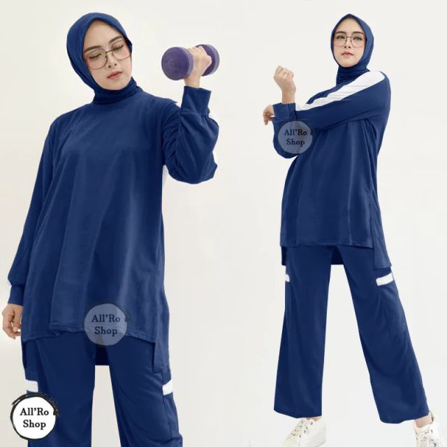 7 Outfit Senam Hijab yang Nyaman, Adem, dan Nggak Terlalu Ngepress di Badan! 9