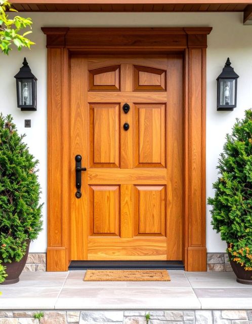 10 Warna Cat Pintu Kayu yang Bagus & Estetik untuk Hunian 20 pintu golden oak